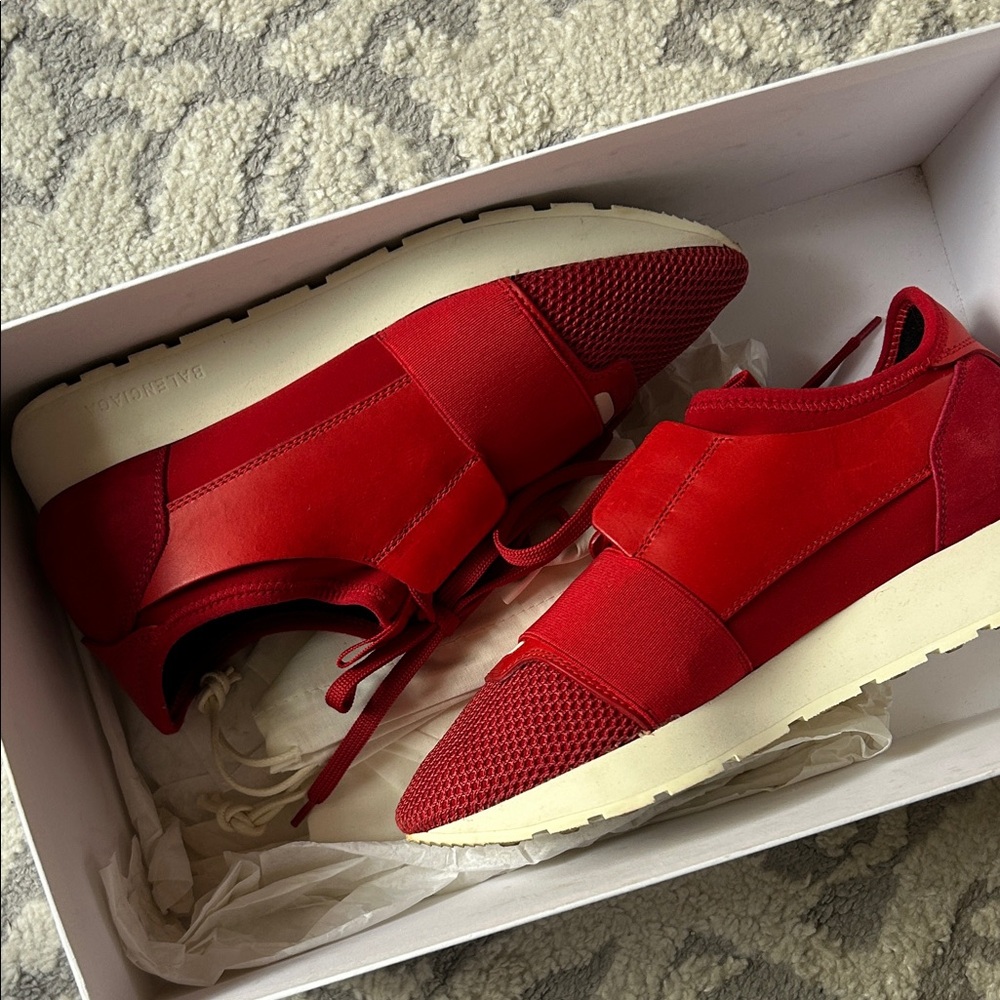 Balenciaga Red Women's Sneakers